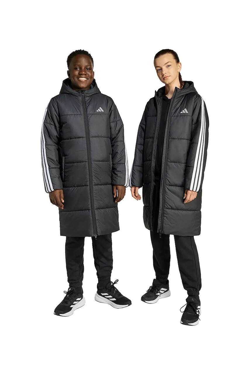 Detská bunda adidas čierna farba, JW2484