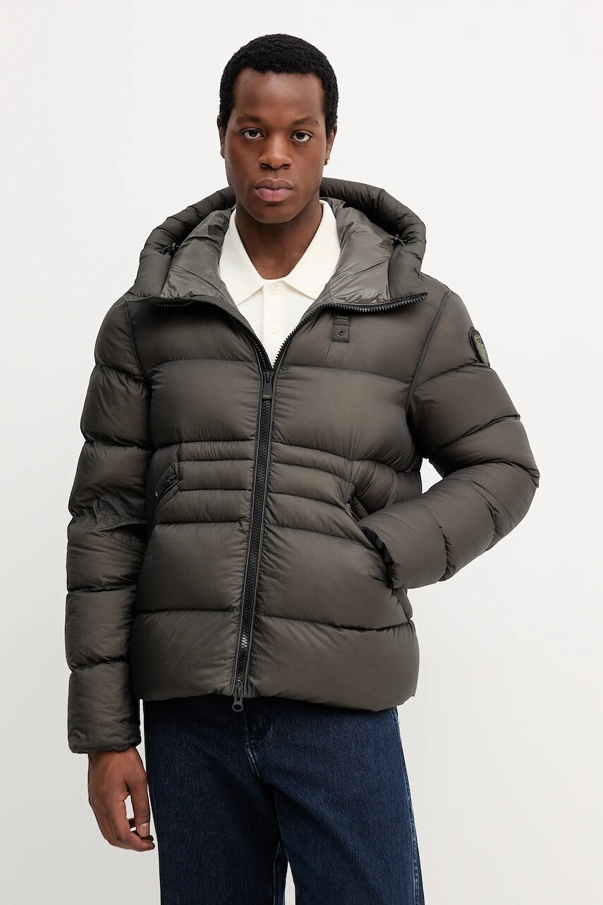 Páperová bunda Blauer AUBURN zelená farba, zimná, BLUC03042