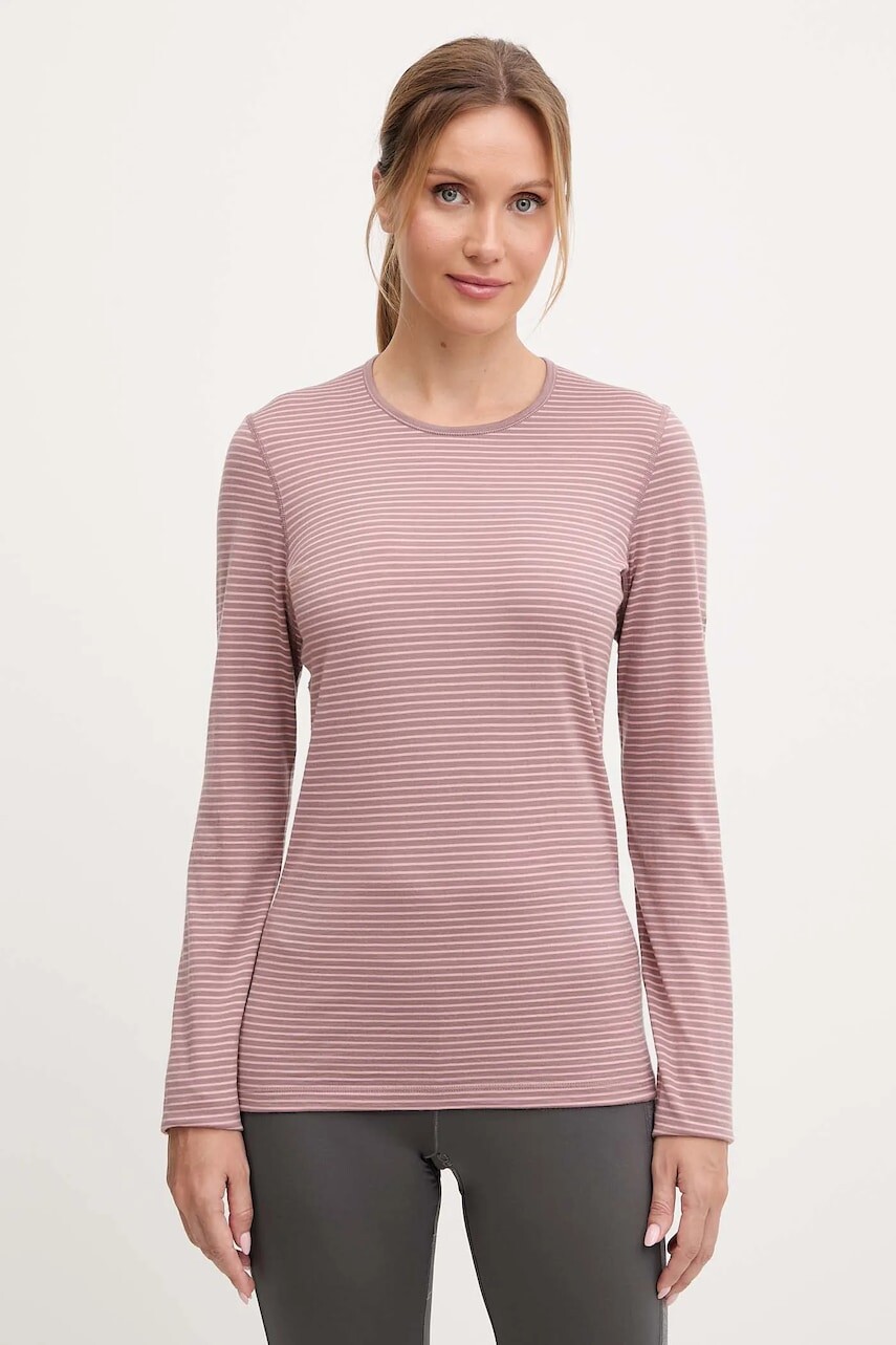 Funkčné tričko s dlhým rukávom Icebreaker 200 Oasis ružová farba, IB1043750K51