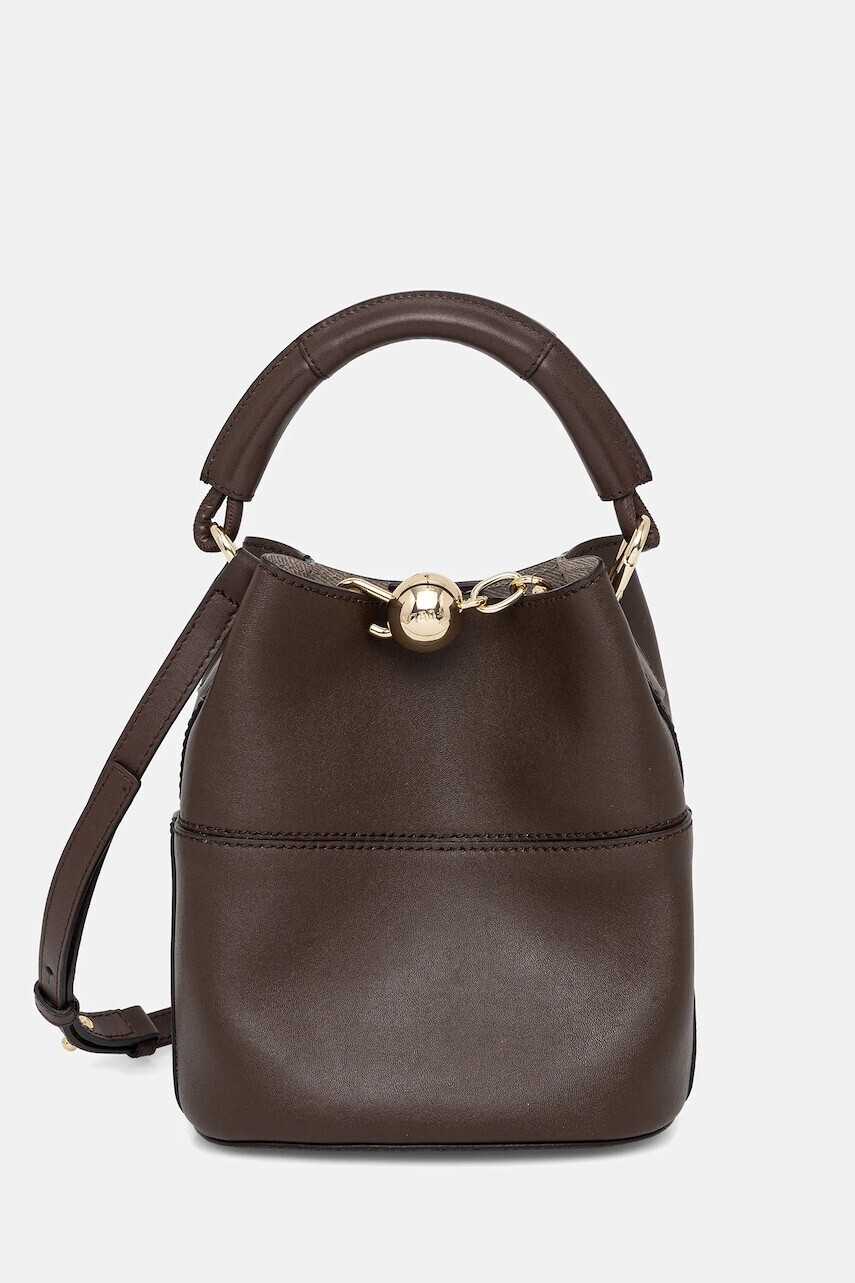 Kožená kabelka Furla hnedá farba, WE00832.BX3169.4290S