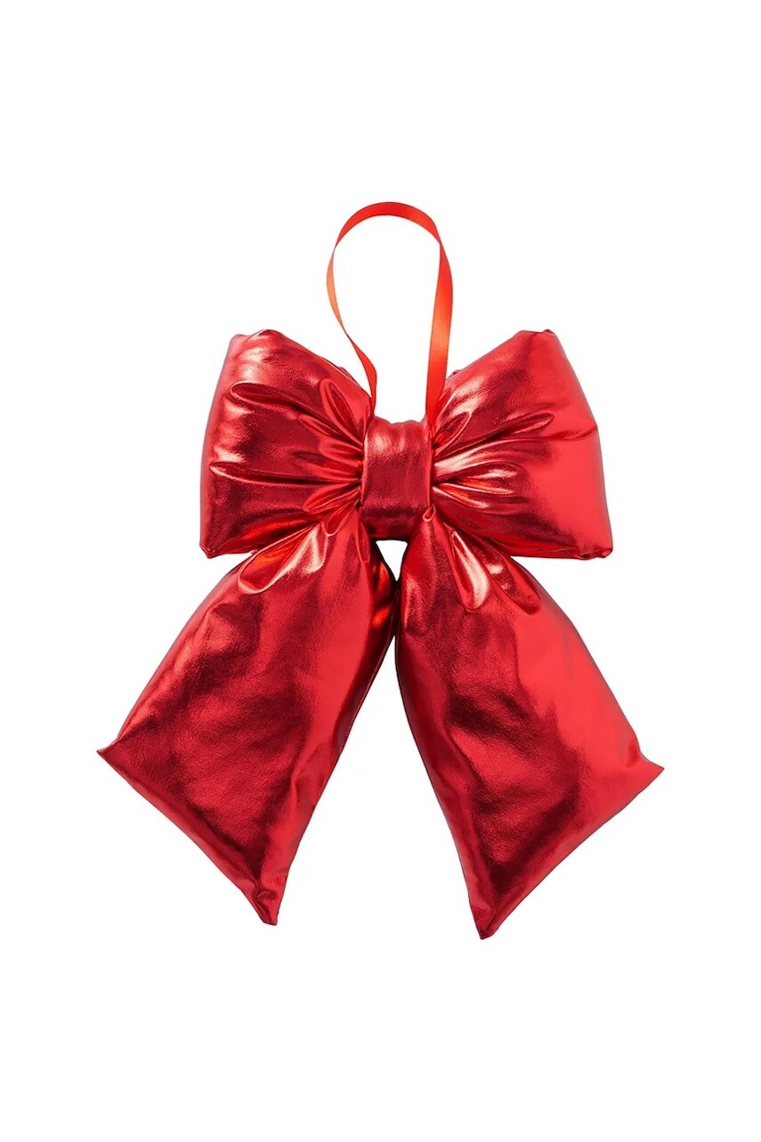 Vianočná dekorácia Boltze Bowy 32 x 6,5 cm červená farba