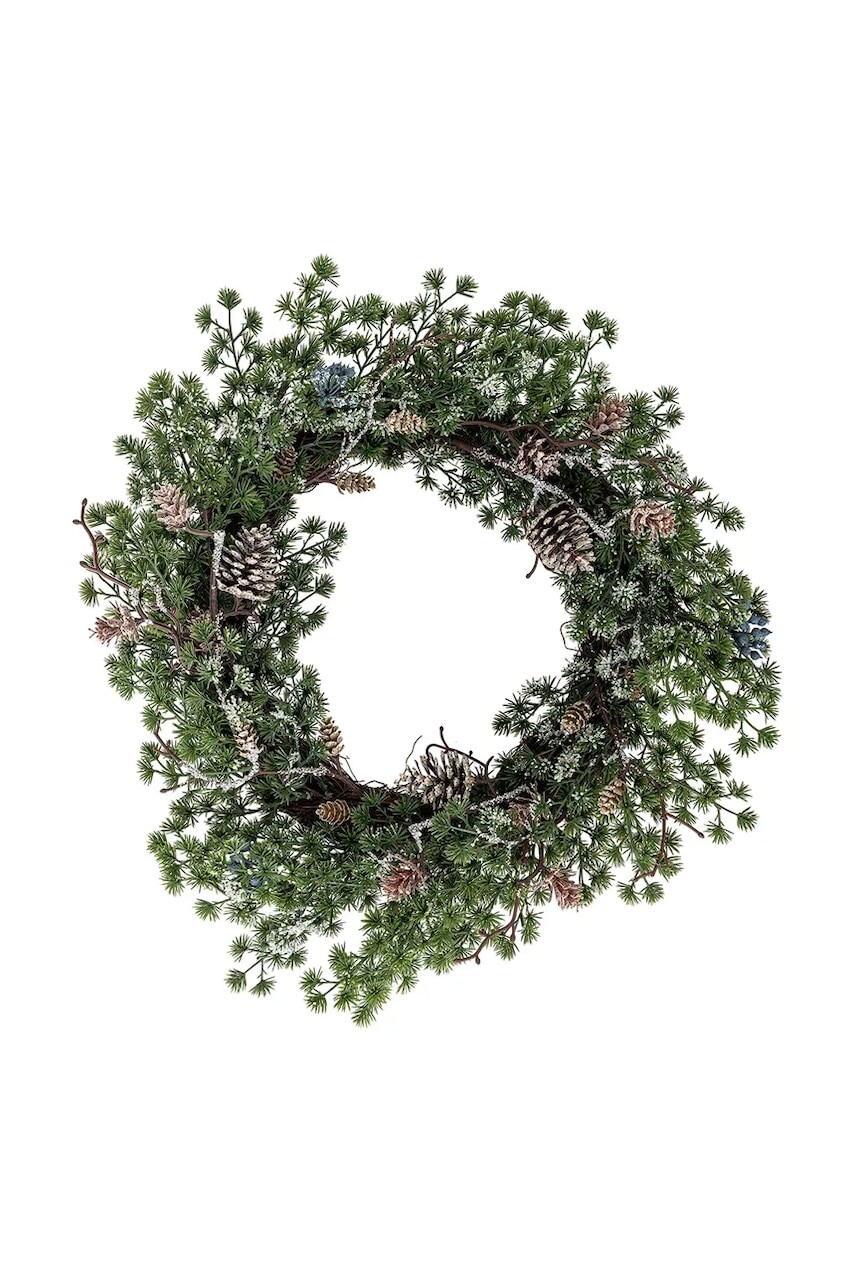 Vianočný veniec Bloomingville Cedar Wreath 50 x 11 cm zelená farba