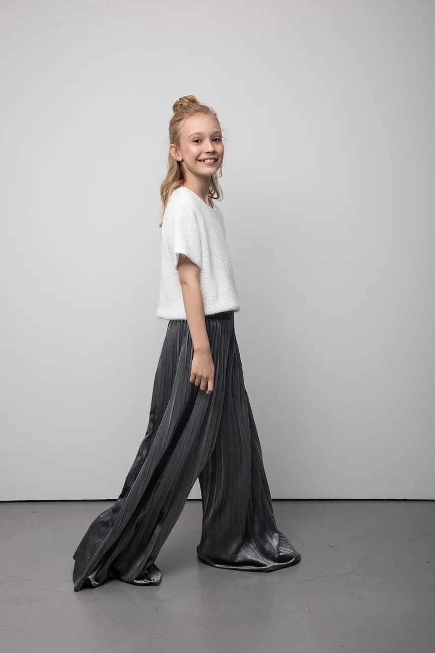 Detské nohavice Coccodrillo ružová farba, jednofarebné, ELEGANT PARTY GIRL