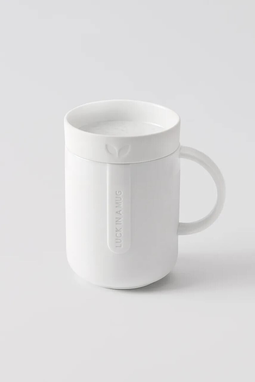 Pohár s vekom Raeder Cosy Time 300 ml biela farba