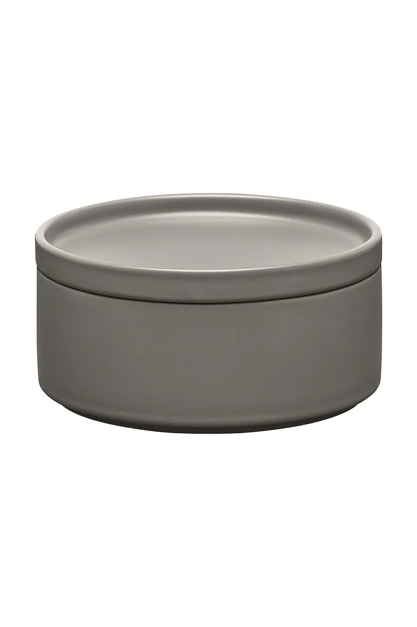 Nádoba s vekom Blomus Pilar L/15 x 7 cm čierna farba