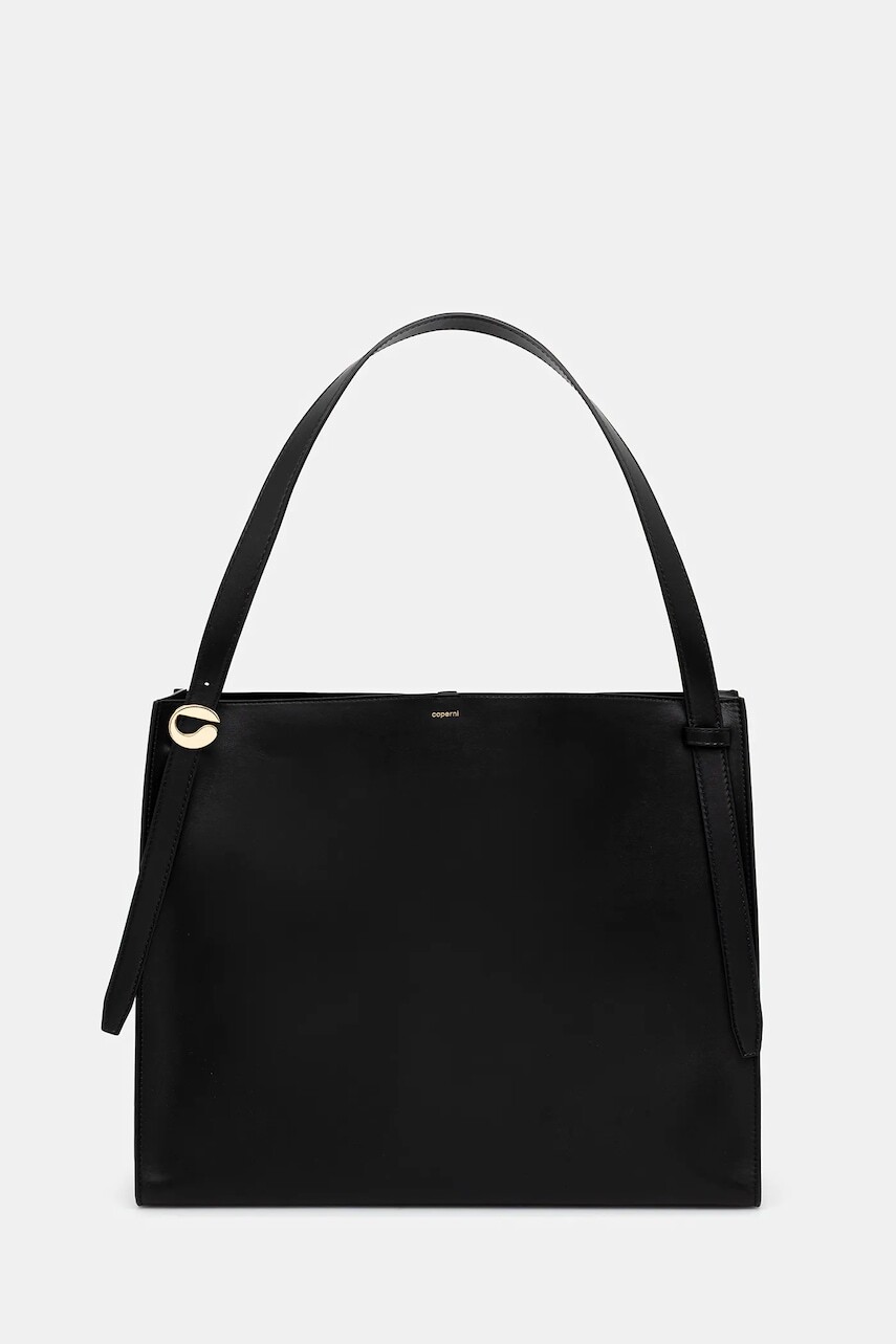 Kožená kabelka Coperni Belt Tote čierna farba, COPBA77F6012B