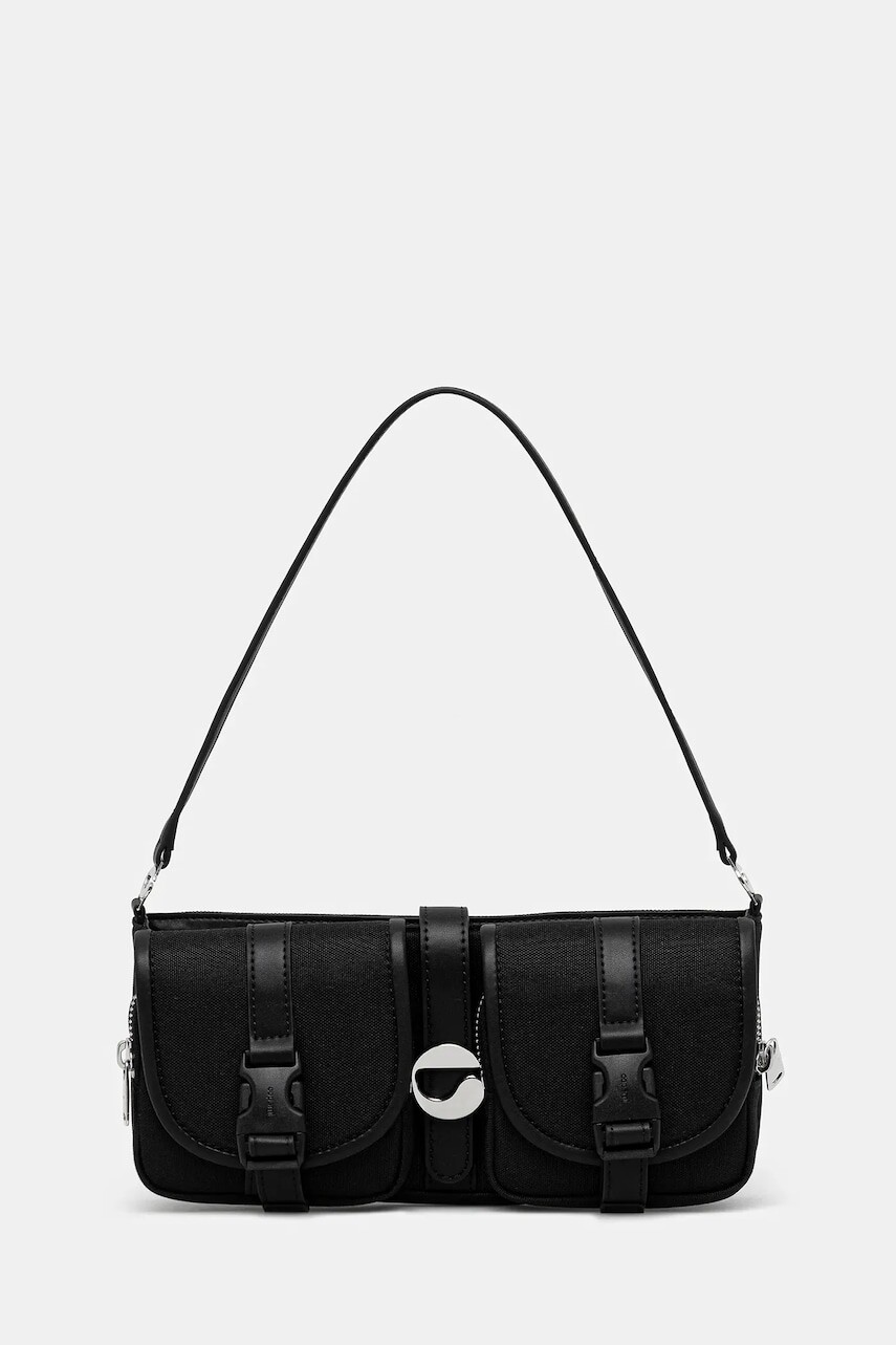 Kabelka Coperni Cargo Baguette čierna farba, COPBA114F3047