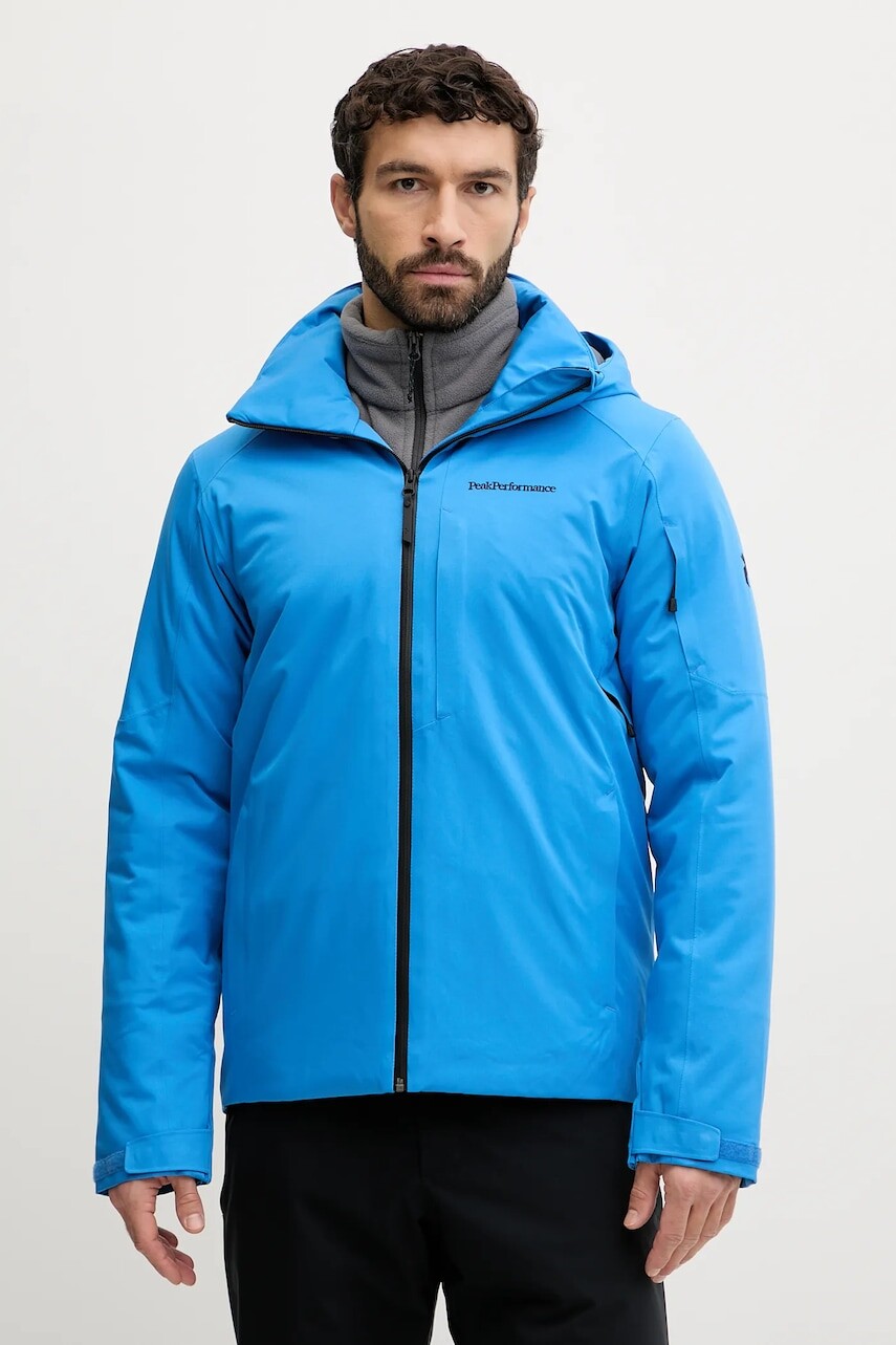 Lyžiarska bunda Peak Performance Maroon modrá farba, G80505