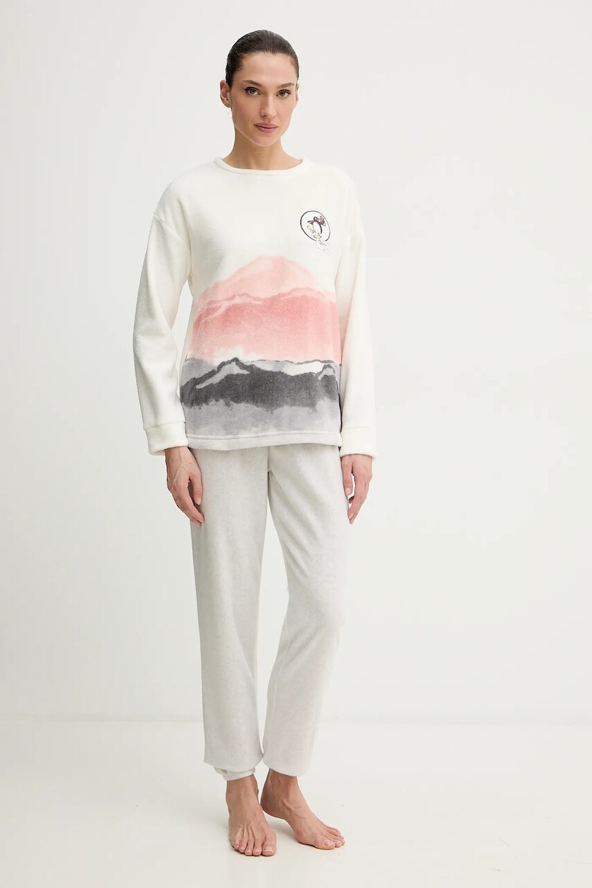 Pyžamo women'secret dámske, béžová farba, 3132243