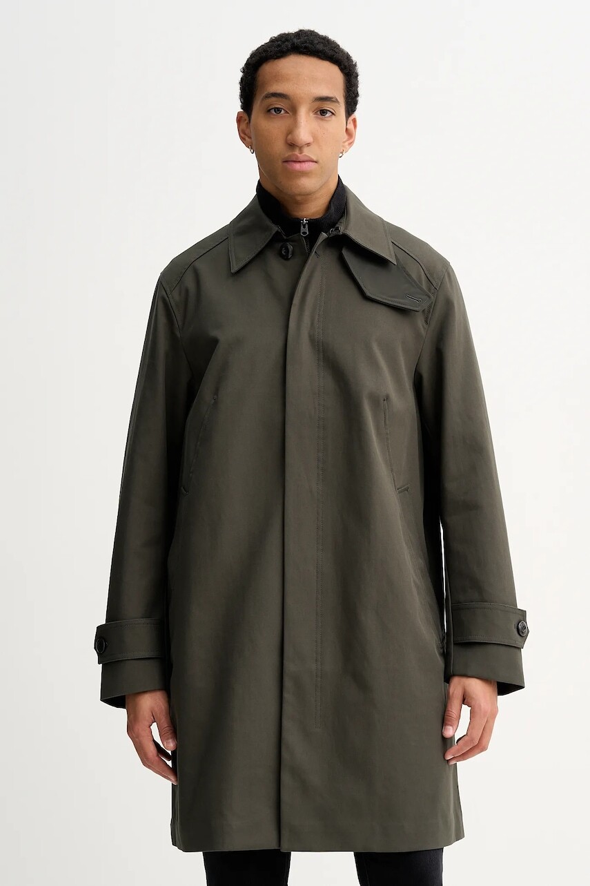 Bavlnený kabát G-Star 0 zelená farba, D26991.E076