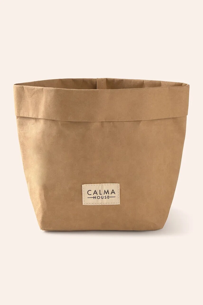 Košík na ovocie Calma House Paper 16,5 x 11,5 x 20 cm béžová farba