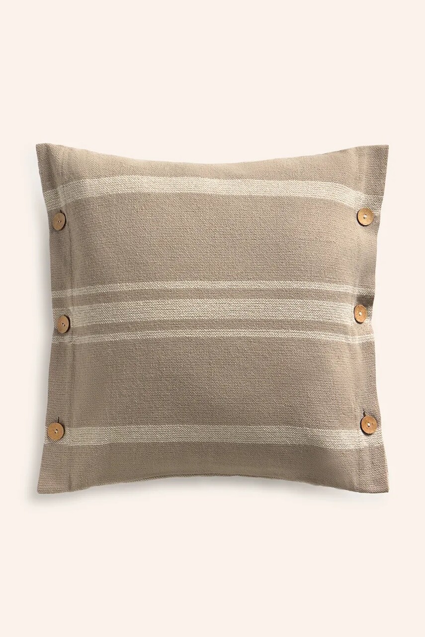 Dekoratívna bavlnená obliečka na vankúš Calma House Sorento 45 x 45 cm béžová farba