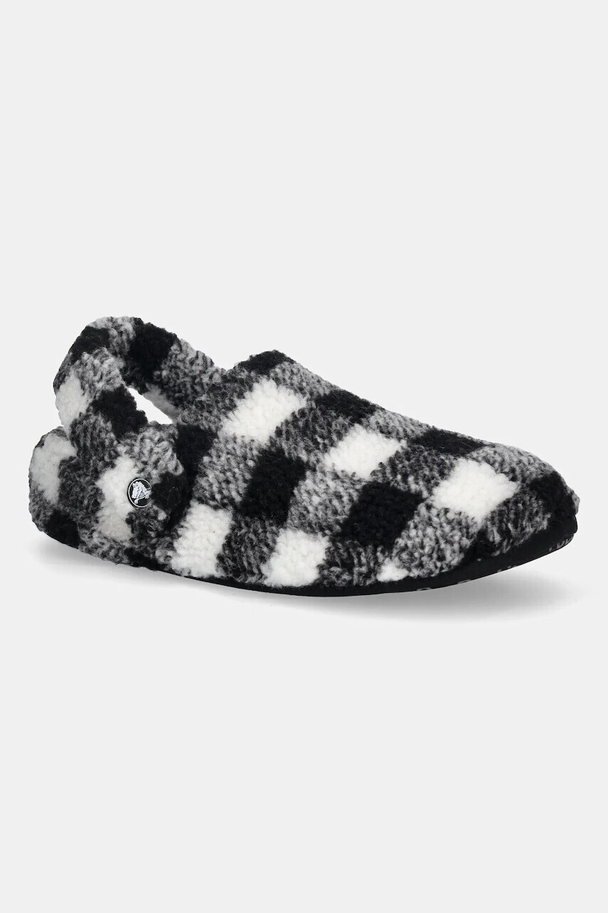 Papuče Crocs Classic Buff Check Cozzzy Slipper biela farba, 210755