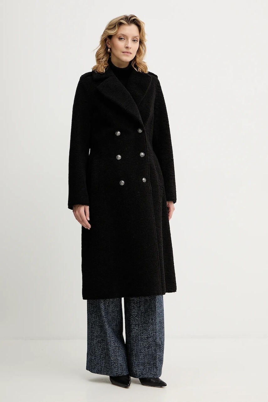 Kabát Guess LAILA čierna farba, W5BL62 W4190