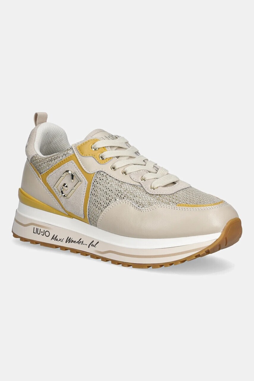 Tenisky Liu Jo LIU JO MAXI WONDER 01 béžová farba, BA6009PX077S1856