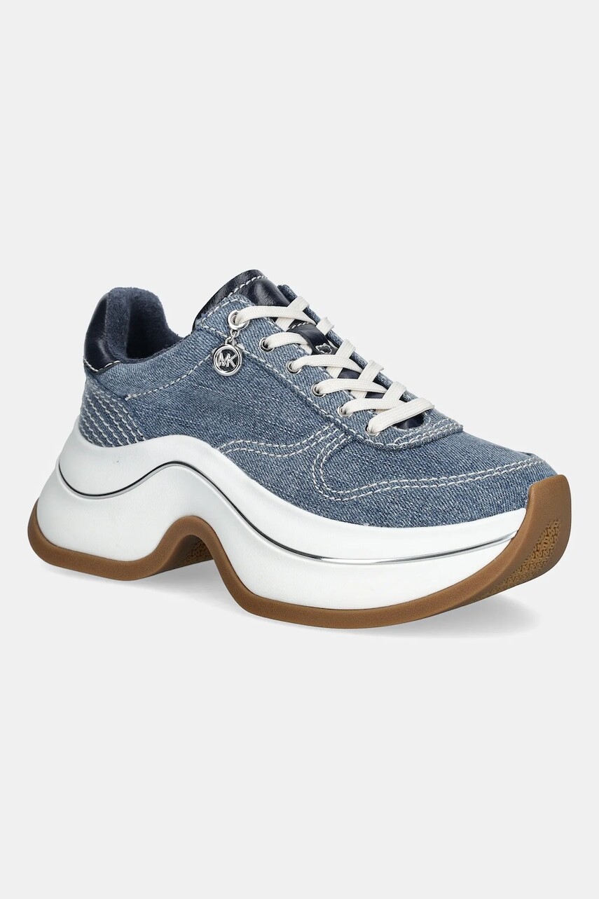 Tenisky MICHAEL Michael Kors Arla Trainer modrá farba, 43R6ARFS1D.452