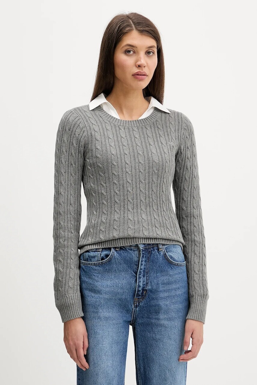 Sveter Hollister Co. šedá farba, KI350-5305-112