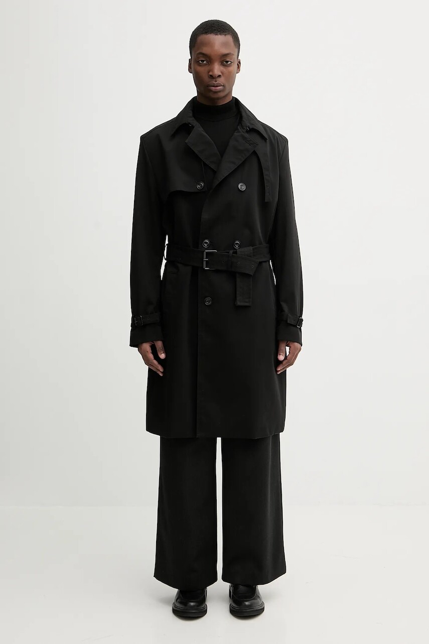 Kabát HUGO čierna farba, 50554383