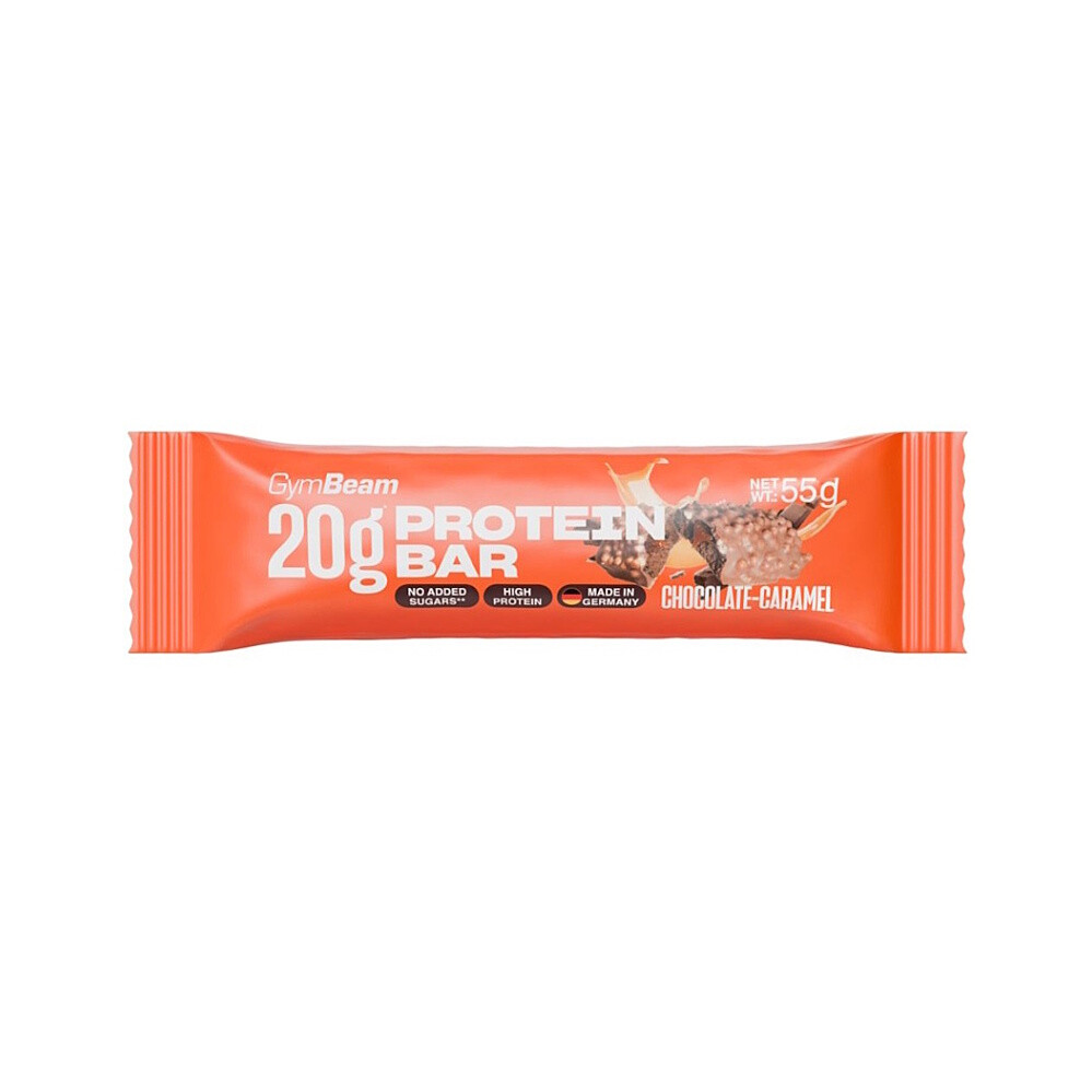 GYMBEAM 20 g Protein bar proteínová tyčinka čokoláda s karamelom 55 g