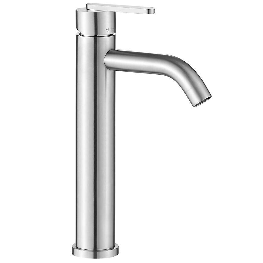 Umývadlová batéria vysoká Rea Ontario brúsený nikel