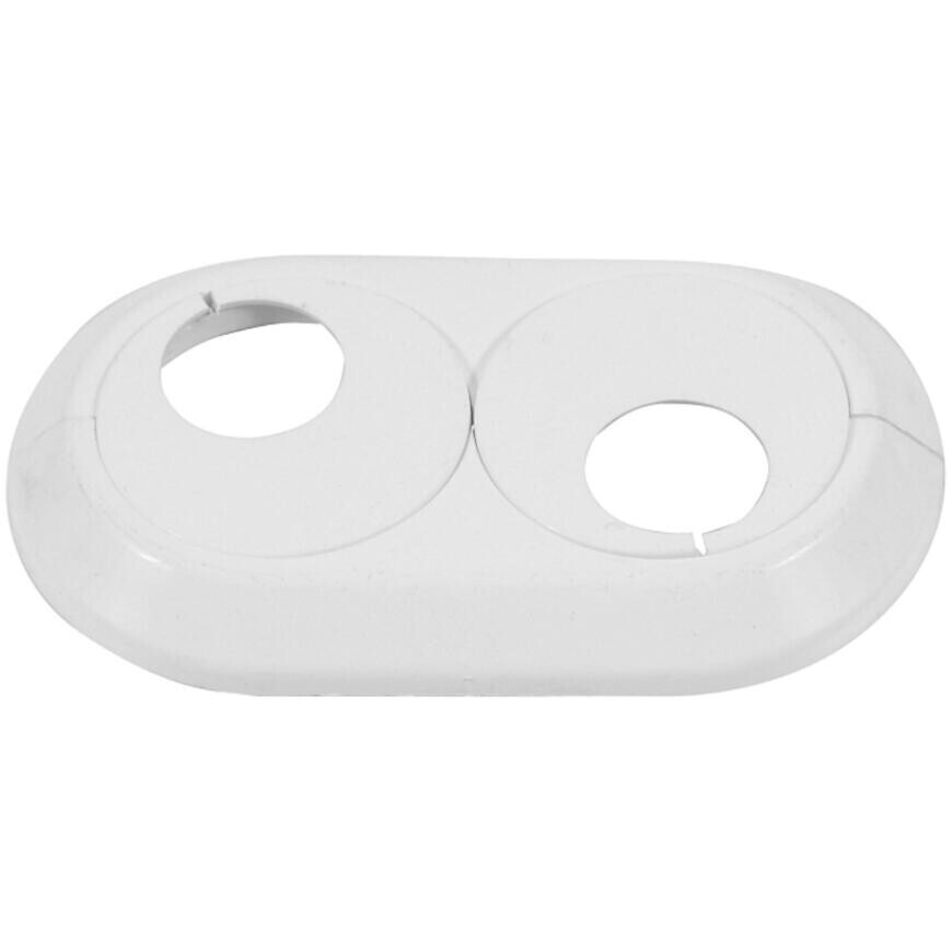 Dvojitá rozeta 16 mm biela