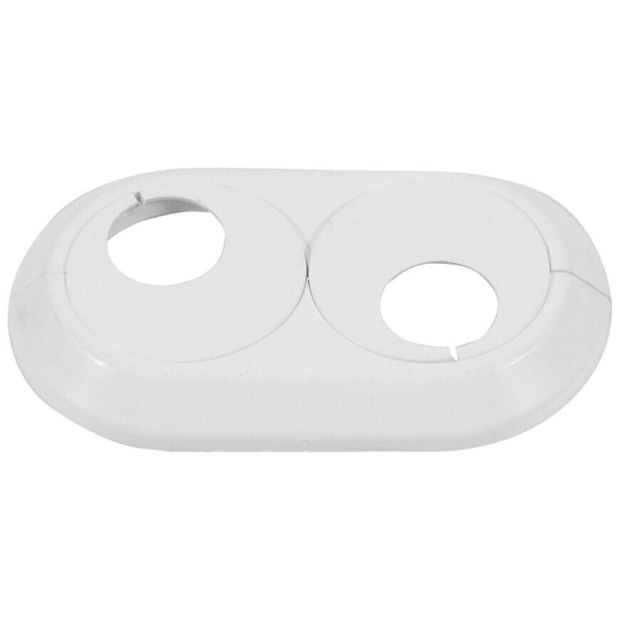 Dvojitá rozeta 20 mm biela