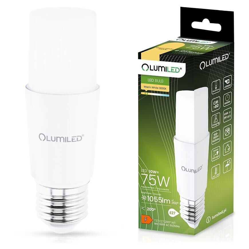 LED STICK 10W 3000K 1055LM E27 CB CCD LUMILED