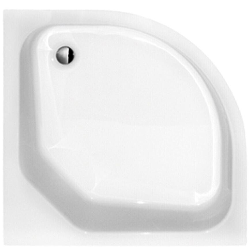 Sprchová vanička polkruhová Diper II 80/80/15/25 + nohy