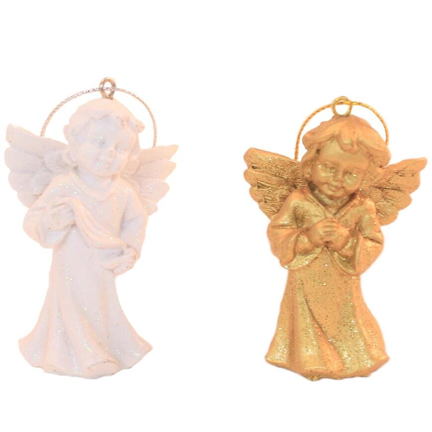 Dekoračná závesná anjel 7cm 66405