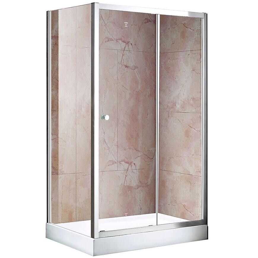 Sprchový kút Vega-Sigma 100x70 číre chróm