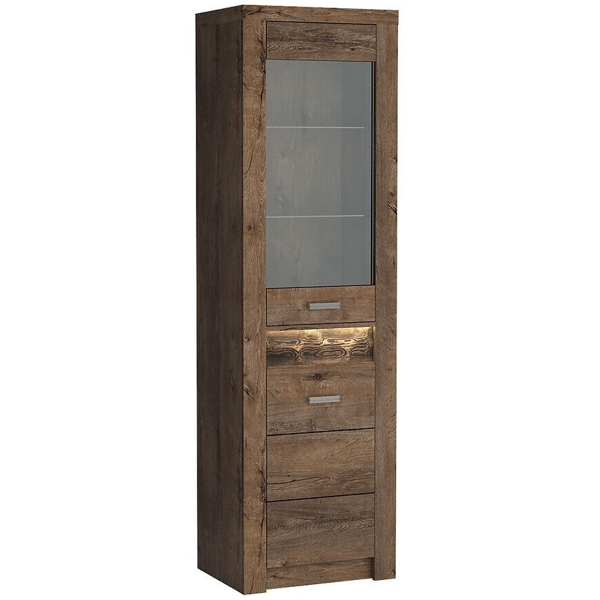 Vitrína Indianapolis I4 tmavý jaseň