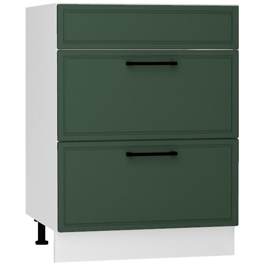 Kuchynská skrinka Emily D60PC S/2 ZASL zelená mat
