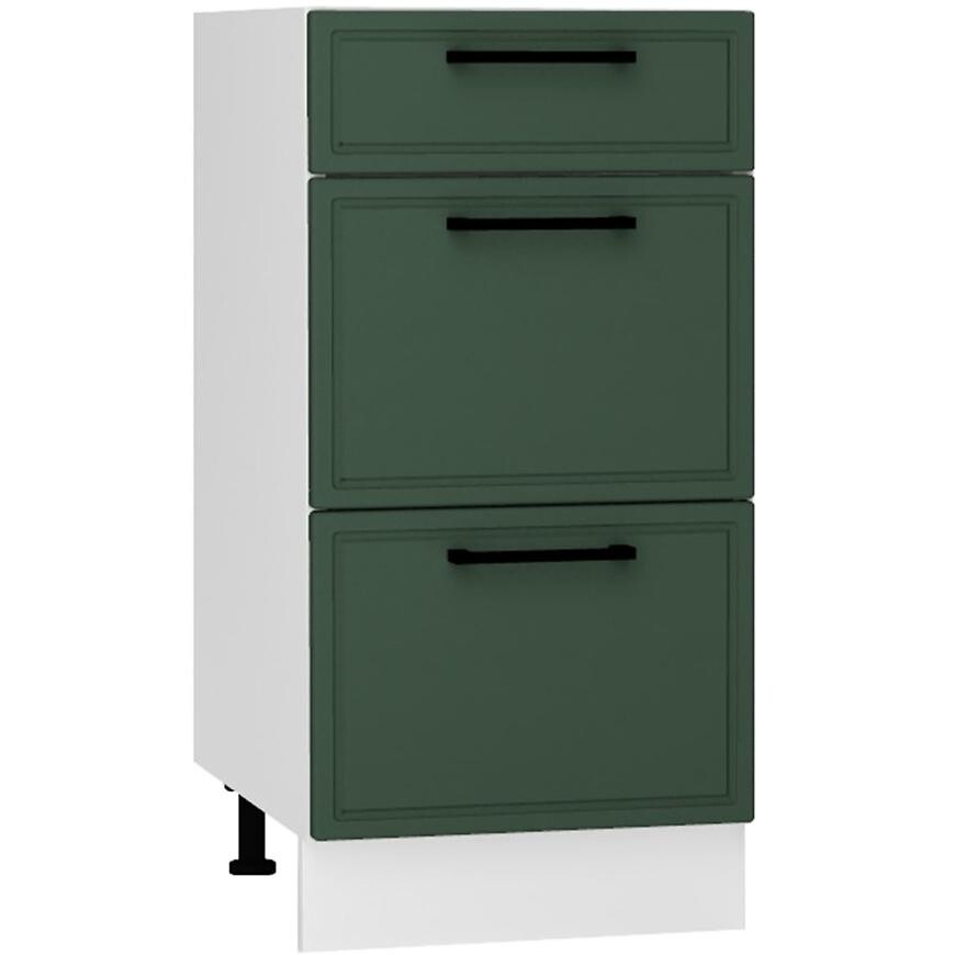 Kuchynská skrinka Emily D40S/3 zelená mat