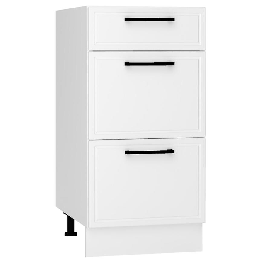 Kuchynská skrinka Emily D40S/3 biely hrášok mat