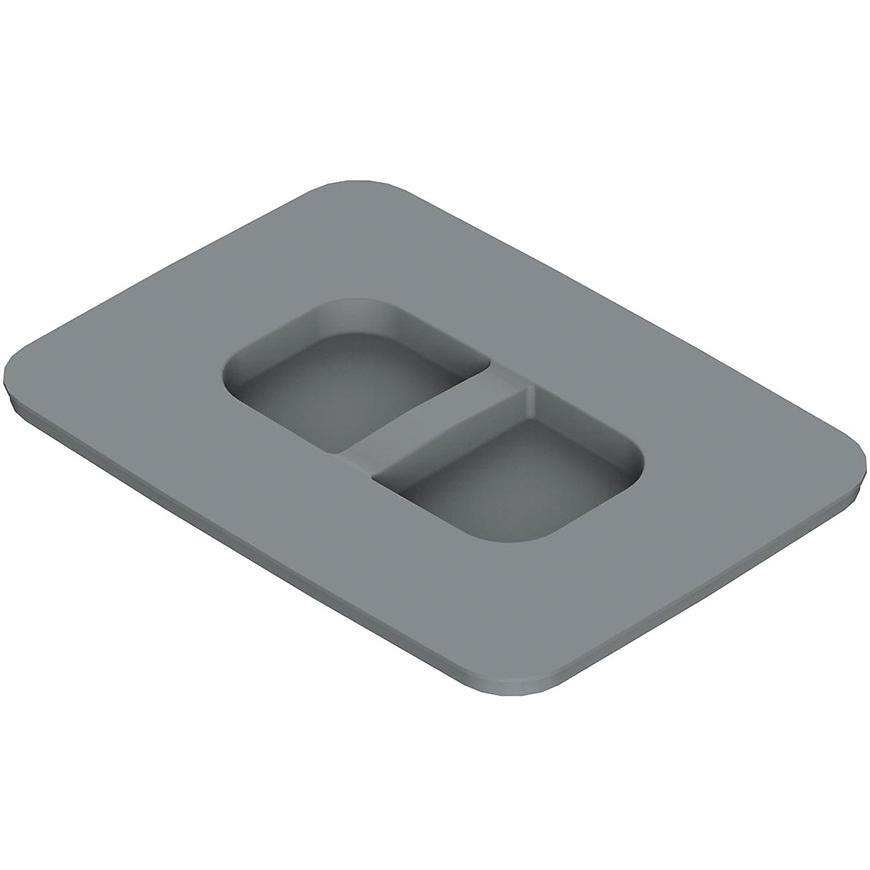 Veko na odpadkový kôš  (MKT) 15L/20L plast sivý TE22.67