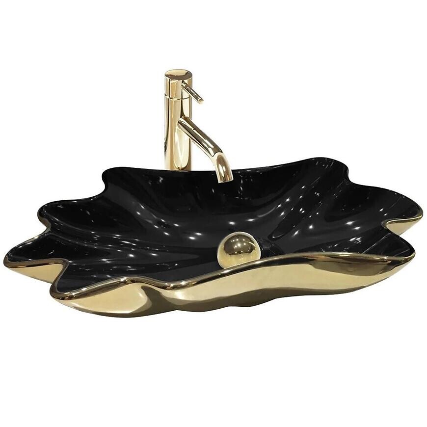 Umývadlo na dosku Infinity Gold/Black