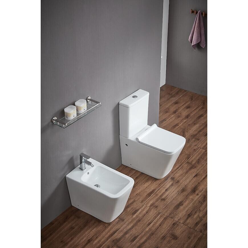 WC bezokrajové Megan + doska s pomalým sklápaním