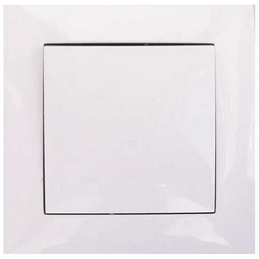 Jednopólový vypínač Wesa biely