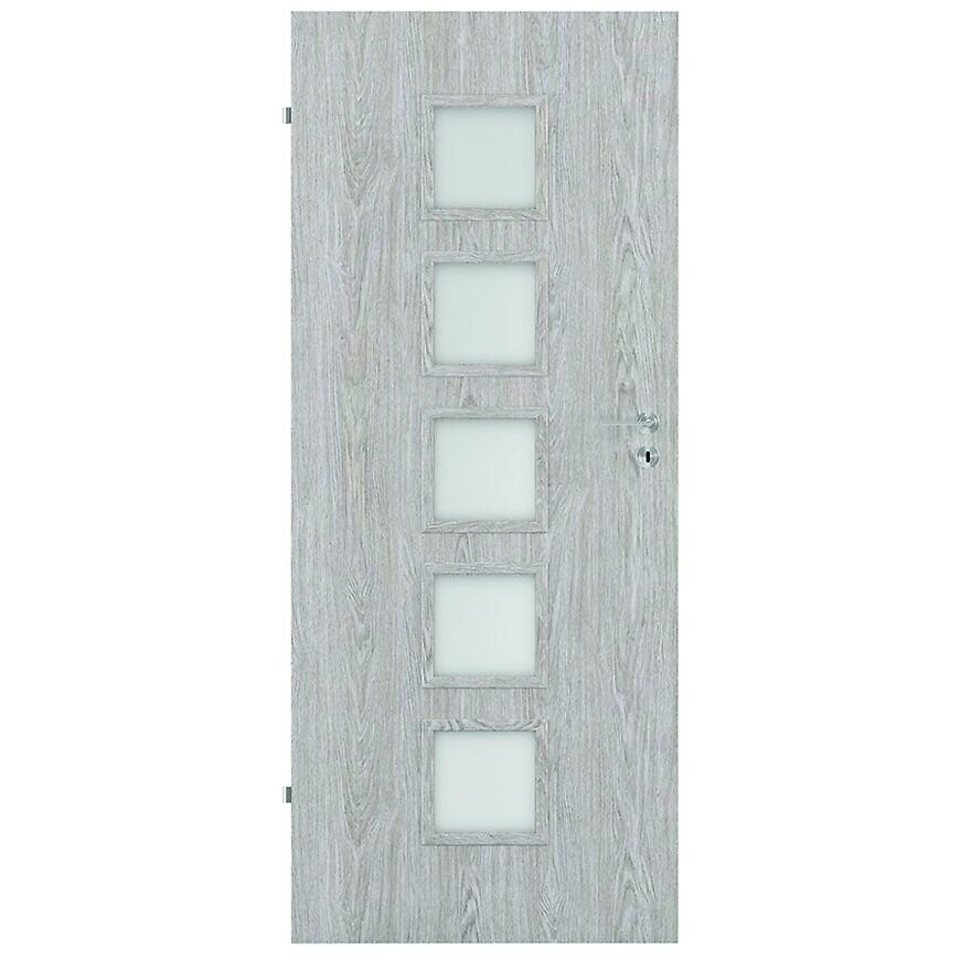 Dvere vnútorné Vedi 5*5 60Ľ dub strieborný