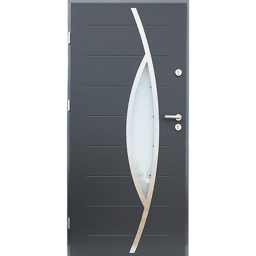 Dvere vchodové Leon 90L antracit