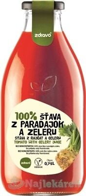 zdravo 100% ŠŤAVA Z PARADAJOK A ZELERU