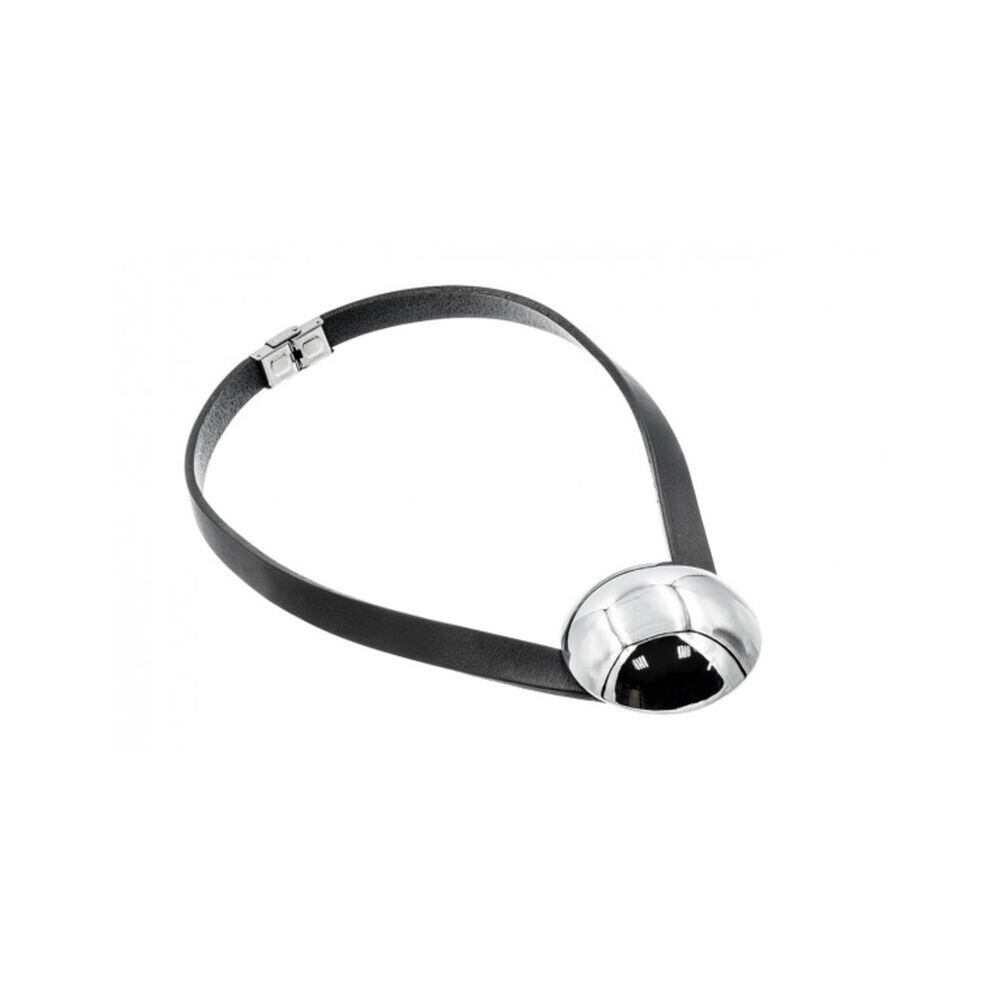 Dámsky kožený náhrdelník s  príveskom 18457