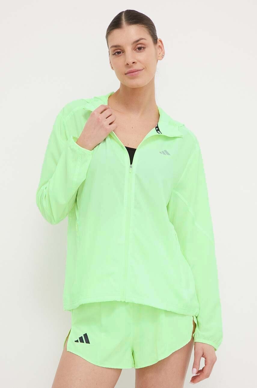 Bežecká bunda adidas Performance Run It  Run It zelená farba, prechodná, IN0130