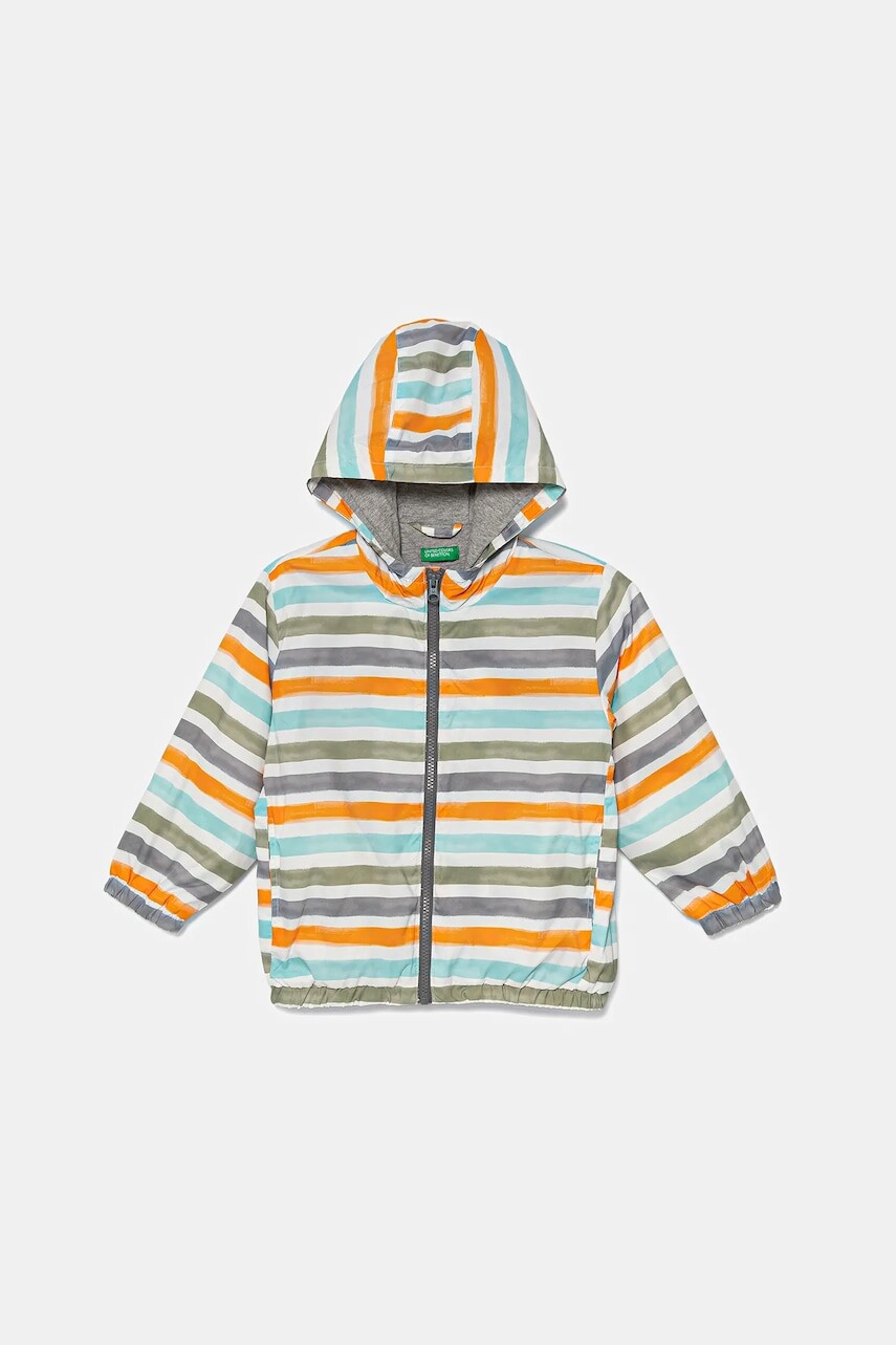 Detská bunda United Colors of Benetton oranžová farba, 2OKMGN03P