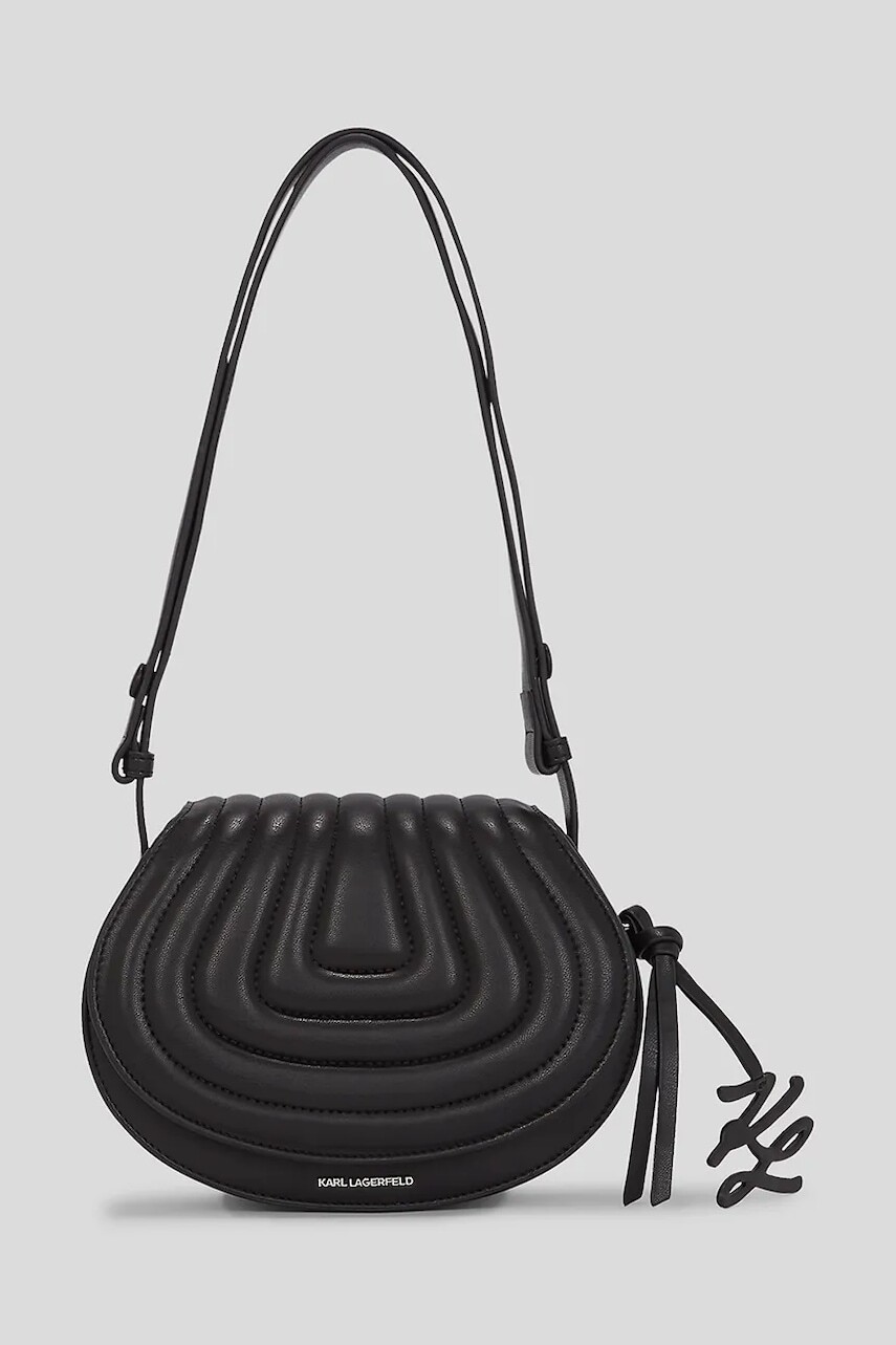 Kabelka Karl Lagerfeld K/WELLEN čierna farba, A3W30259