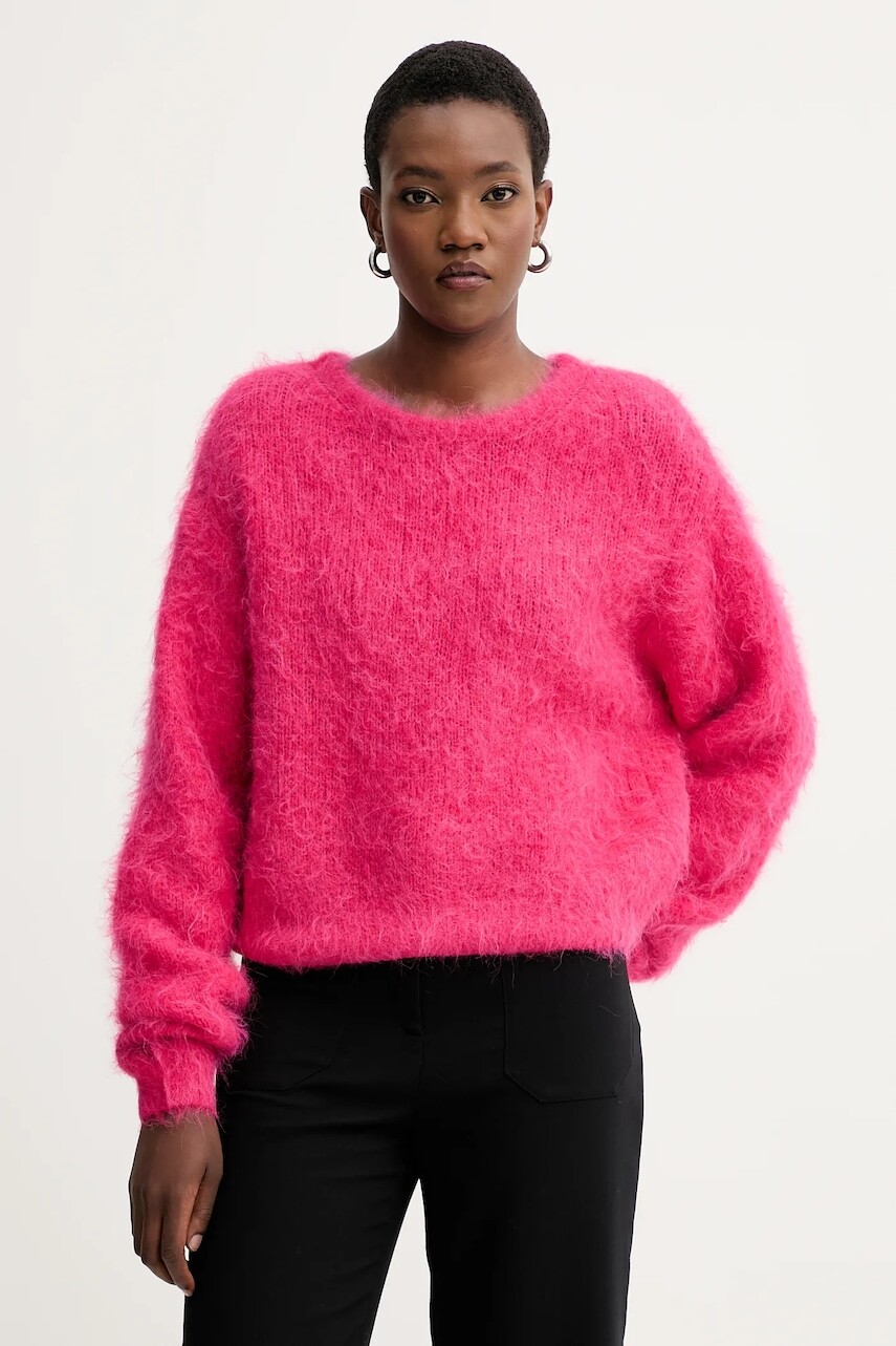 Vlnený sveter American Vintage červená farba, NIB18A