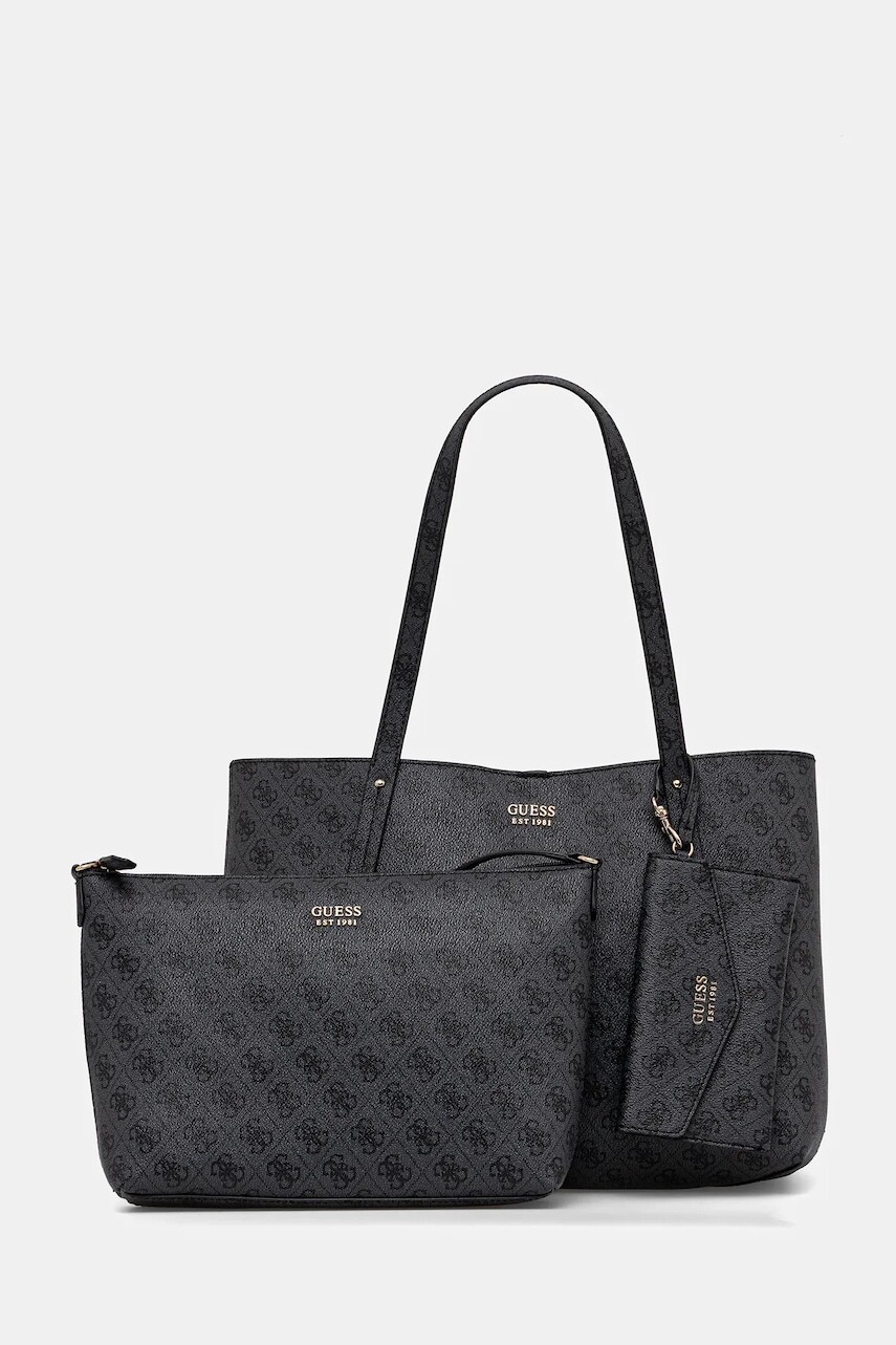 Kabelka Guess BRENTON šedá farba, HWLG96 48230