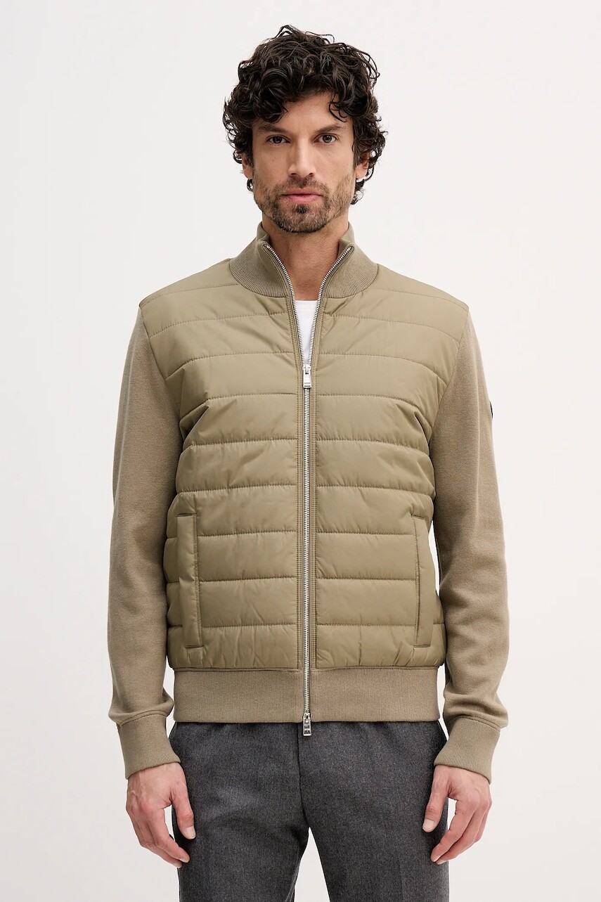 Bunda BOSS hnedá farba, prechodná, 50549991