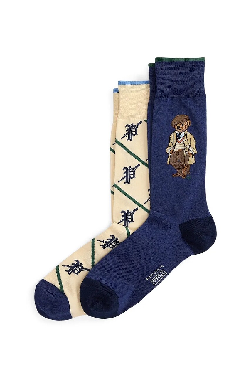 Ponožky Polo Ralph Lauren 2-pak viac farieb, 449P04701