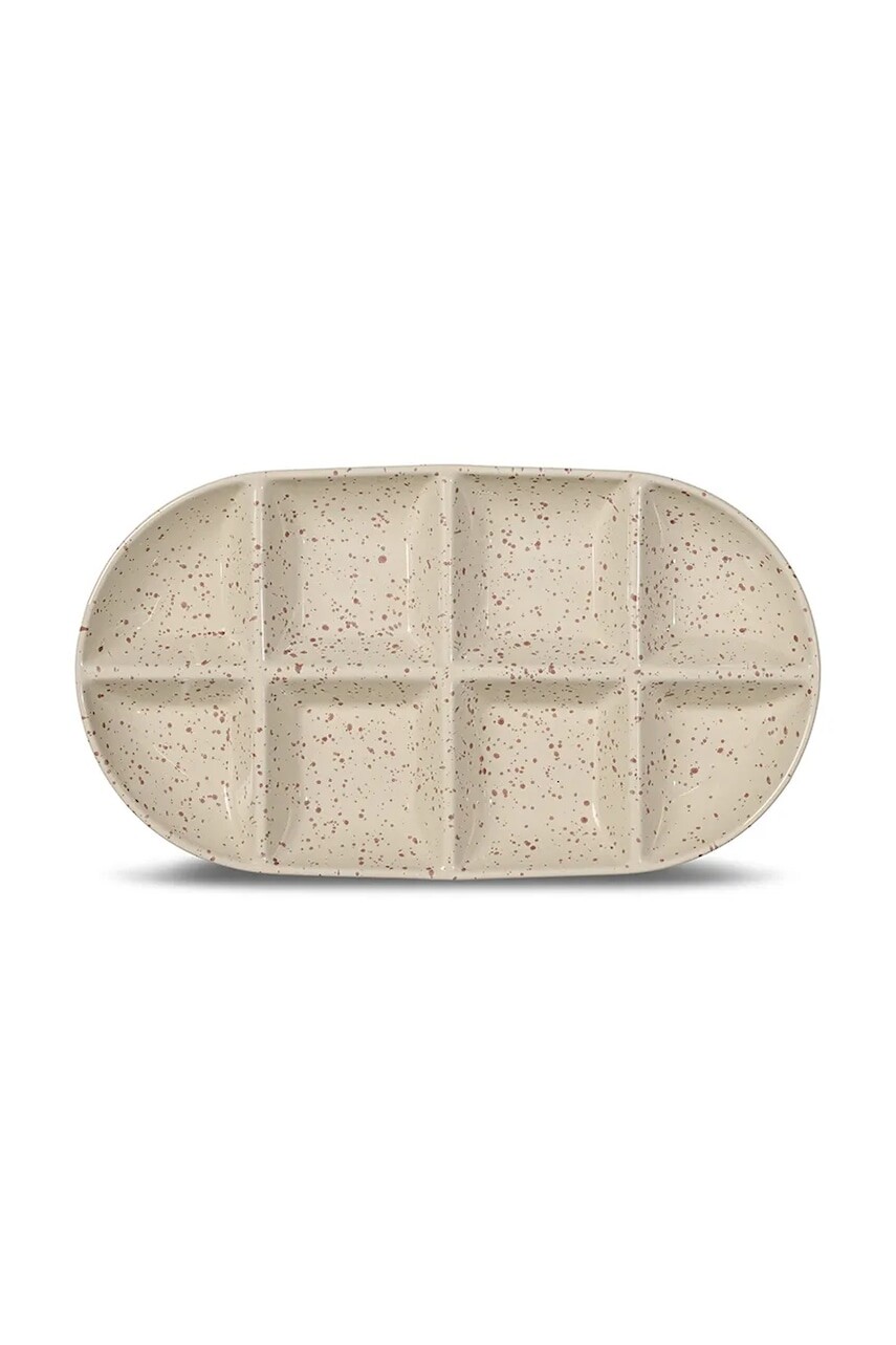 Servírovací tanier Sagaform Ditte 20 cm béžová farba